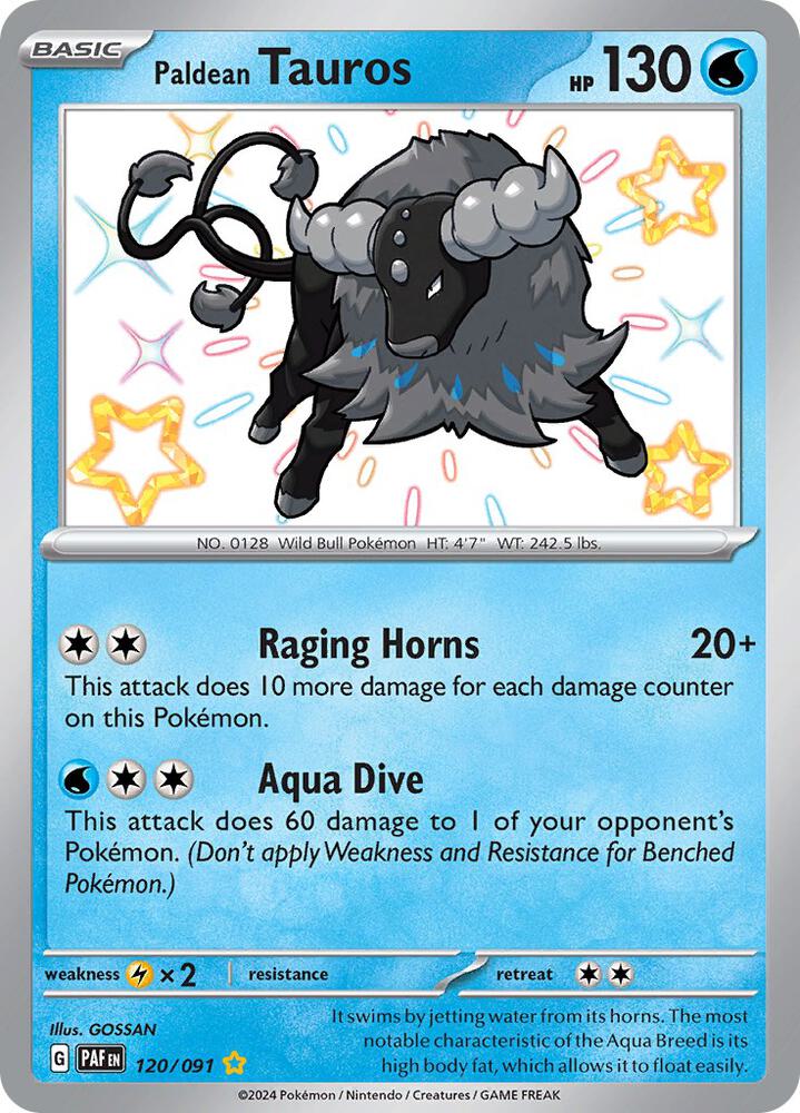 Pokemon TCG - Paldean Tauros PAF EN 120/091