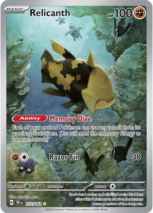Pokemon TCG - Relicanth - TEF EN 173/162
