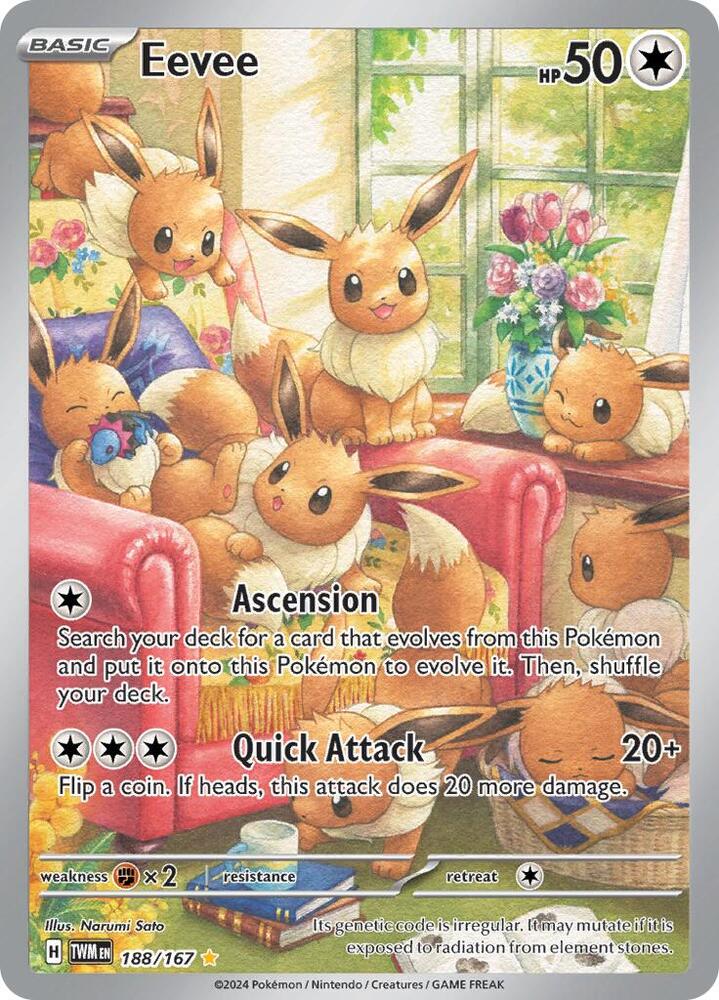 Pokemon TCG - Eevee - TWM 188/167
