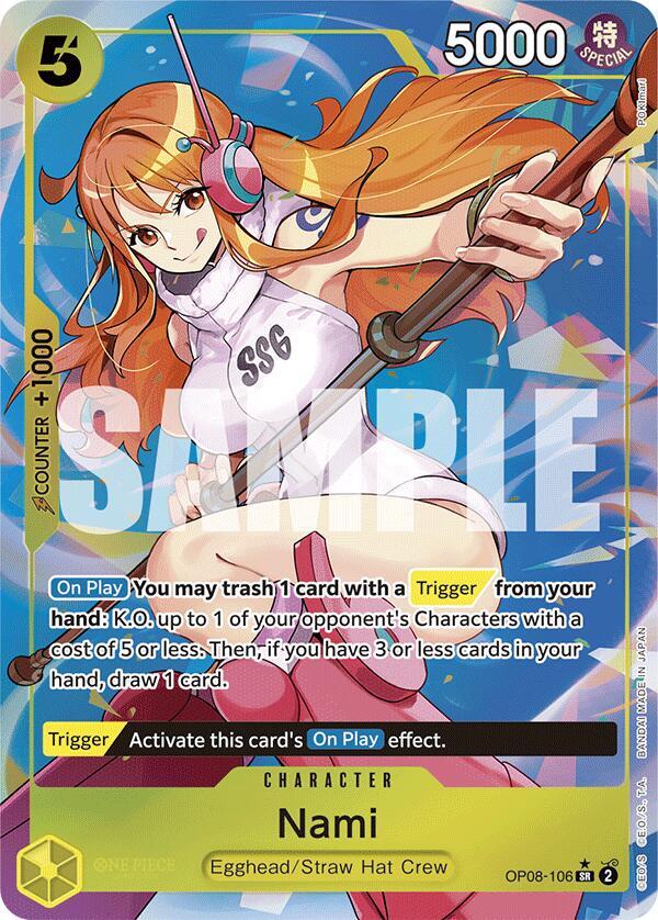 One Piece TCG - Nami OP08-106 Alternate Art SR*