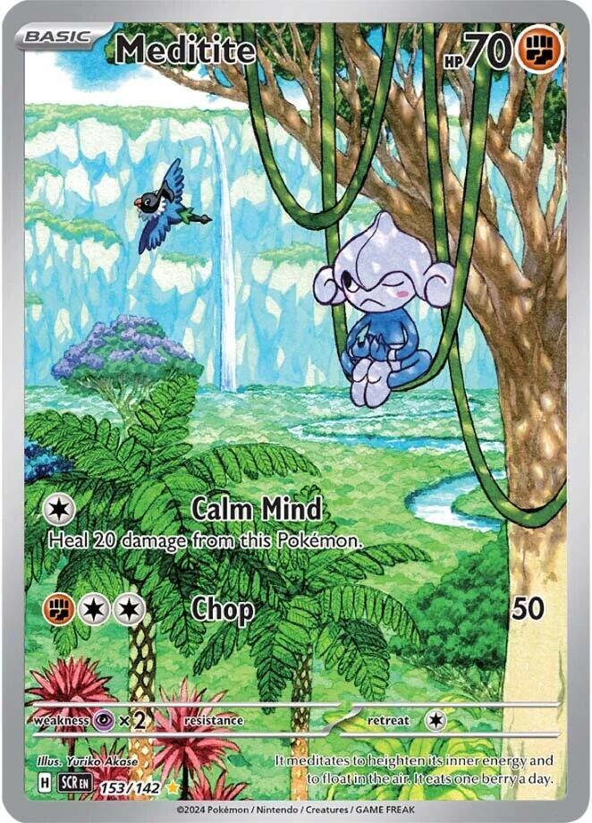 Pokemon TCG - Meditite SCR EN 153/142