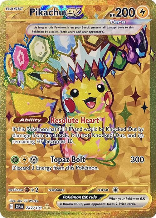 Pokemon TCG - Pikachu EX - SSP EN 247/191