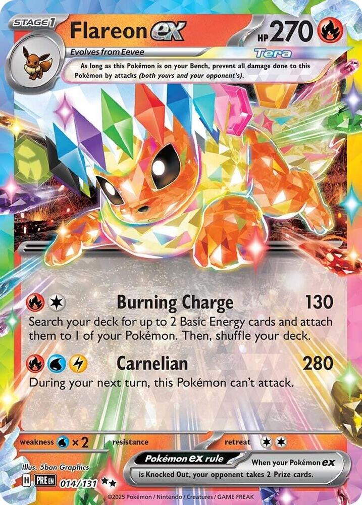 Pokemon TCG - Flareon EX - PRE EN 014/131