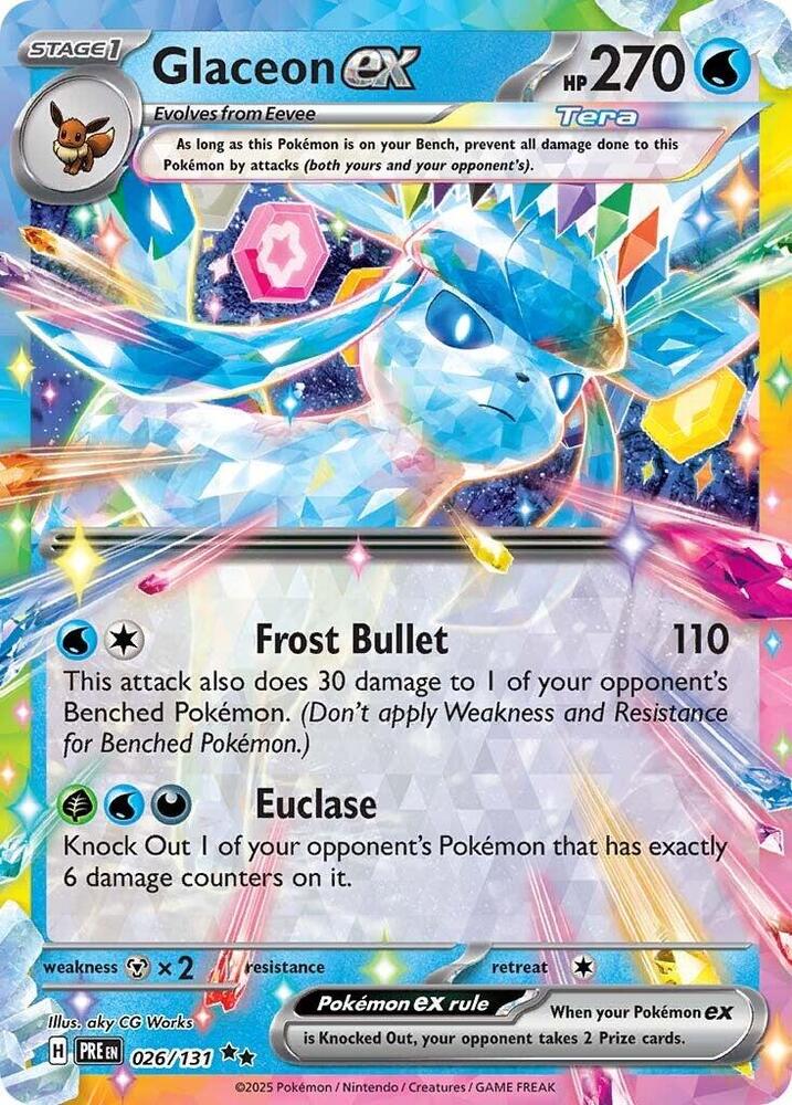 Pokemon TCG - Glaceon EX PRE EN 026/131