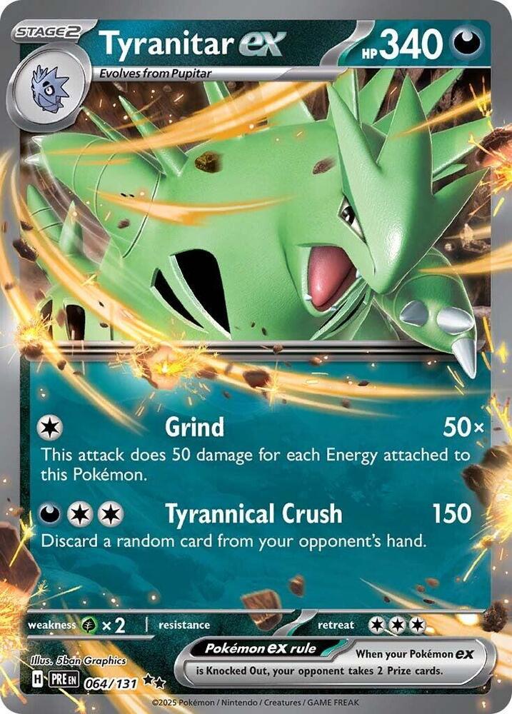 Pokemon TCG - Tyranitar EX - PRE EN 064/131