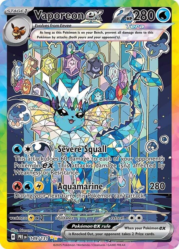 Pokemon TCG - Vaporeon ex - PRE EN 149/131 - ENG