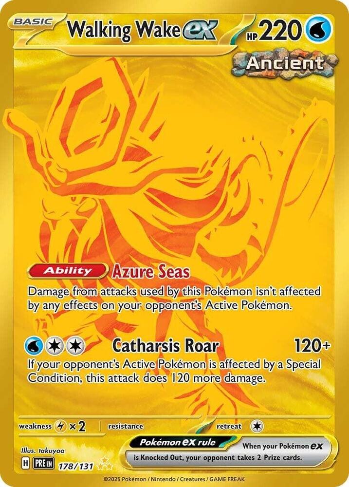 Pokemon TCG - Walking Wake EX - PRE EN 178/131