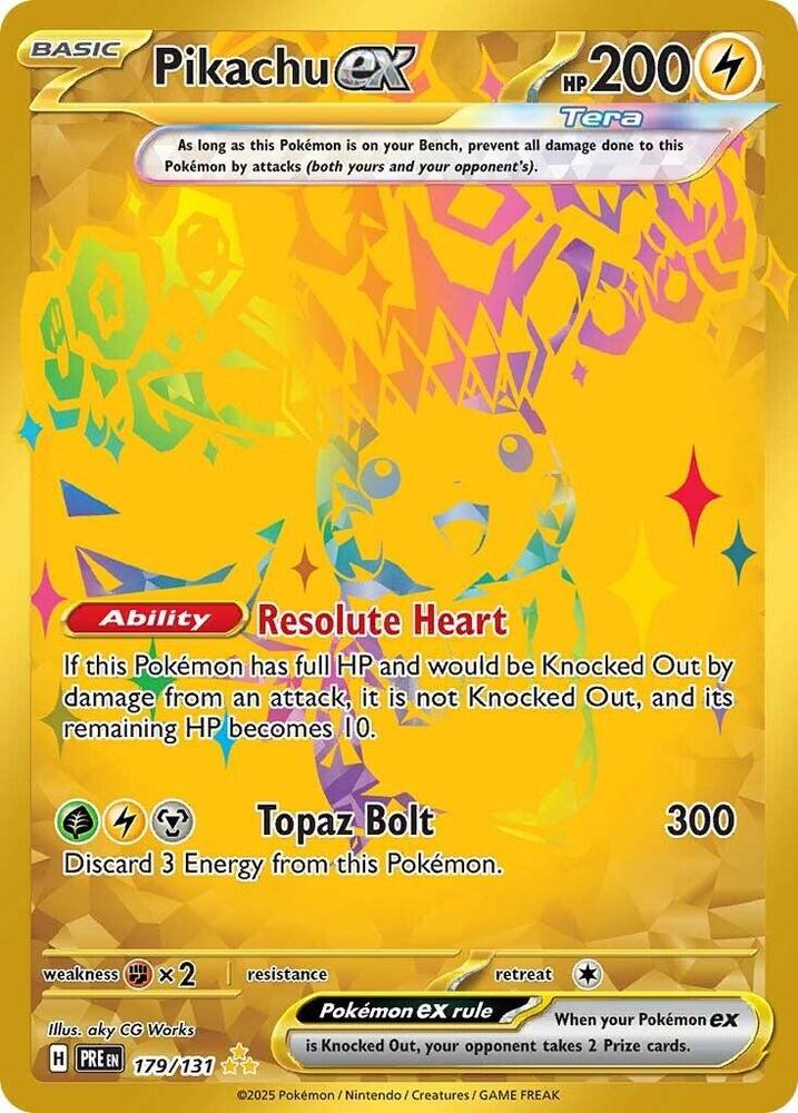 Pokemon TCG - Pikachu EX - PRE EN 179/131