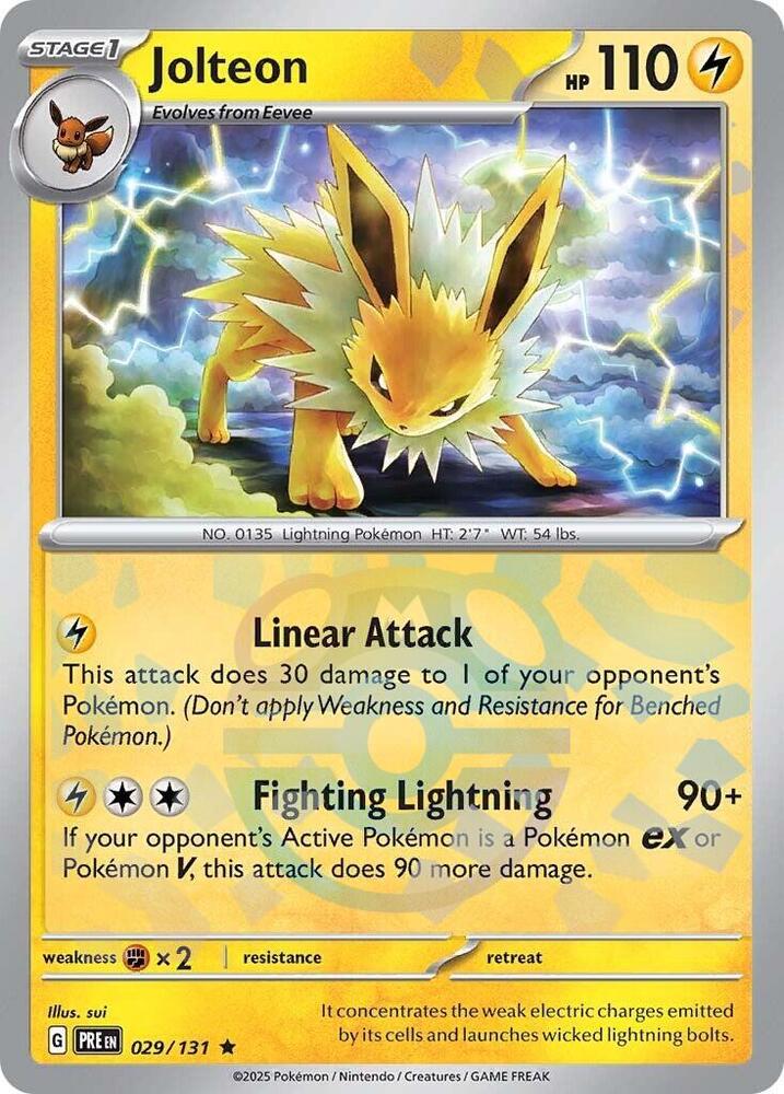 Pokemon TCG - Jolteon (Master Ball Pattern) - PRE 029/131