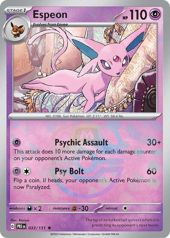 Pokemon TCG - Espeon Master Ball PRE EN 033/131