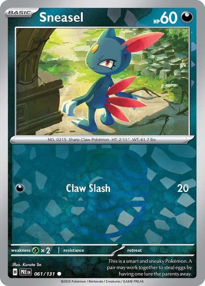 Pokemon TCG - Sneasel Master Ball - PRE EN 061/131