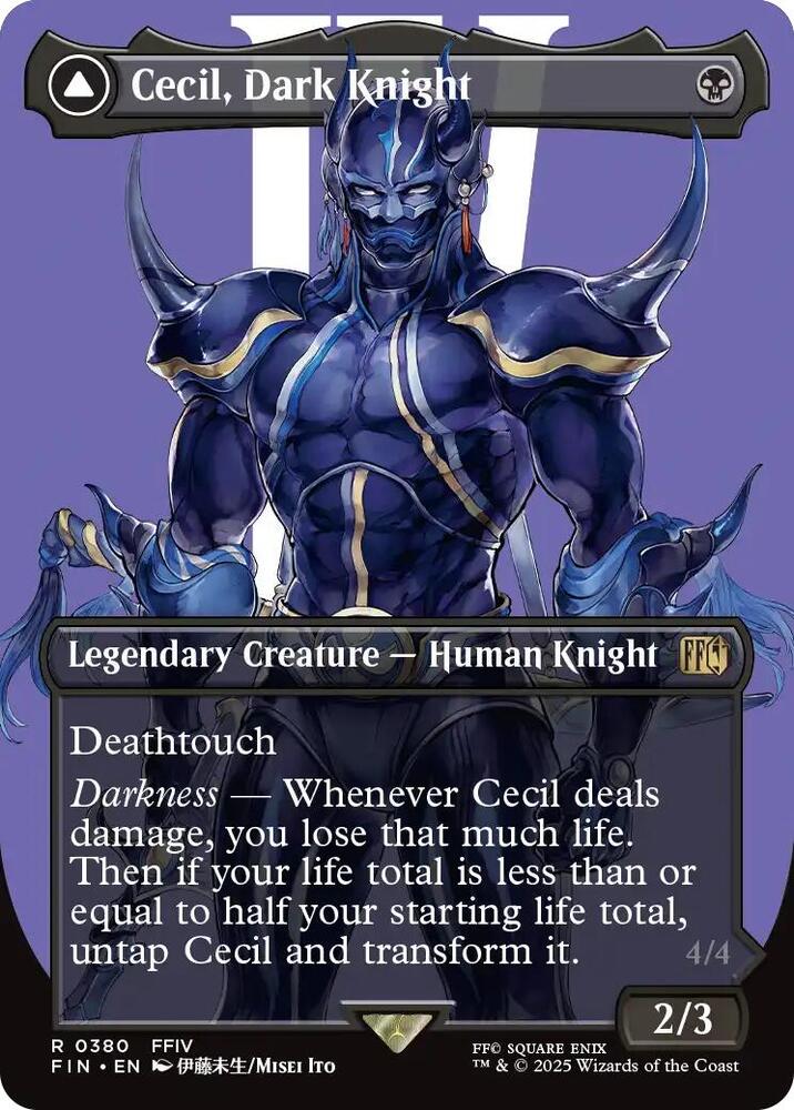 Cecil, Dark Knight (Borderless Non-Foil)