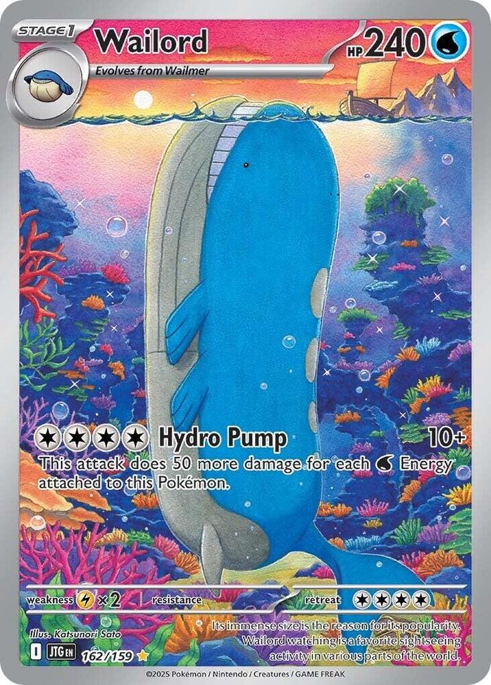 Pokemon TCG - Wailord JTG EN 162/159