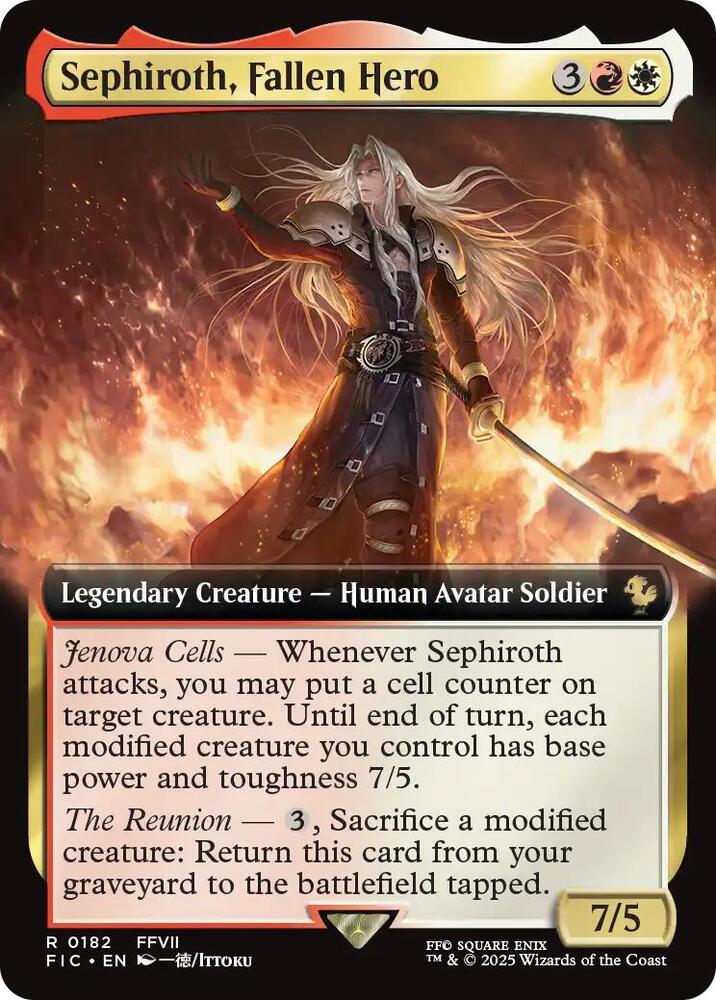 Sephiroth, Fallen Hero (Borderless Foil)