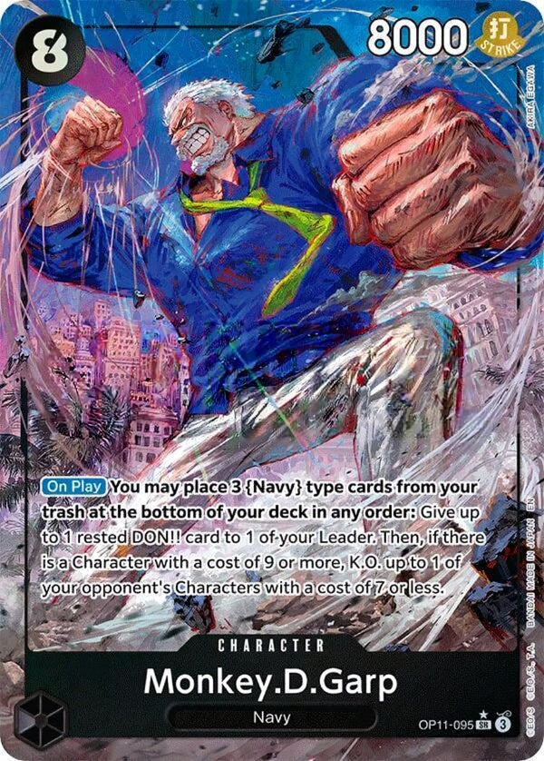 One Piece TCG - Monkey.D.Garp Alt Art - OP11-095 SR*