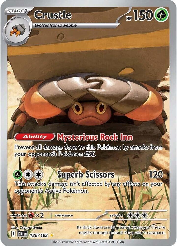 Pokemon TCG - Crustle - DRI EN 186/182