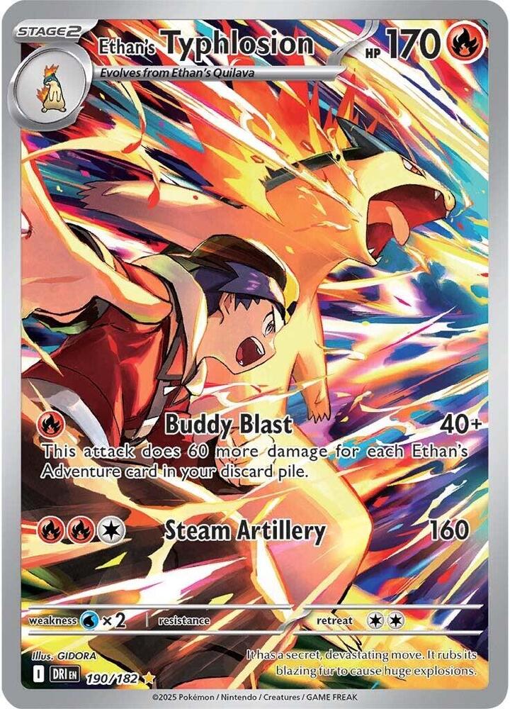Pokemon TCG - Ethan's Typhlosion - DRI 190/182