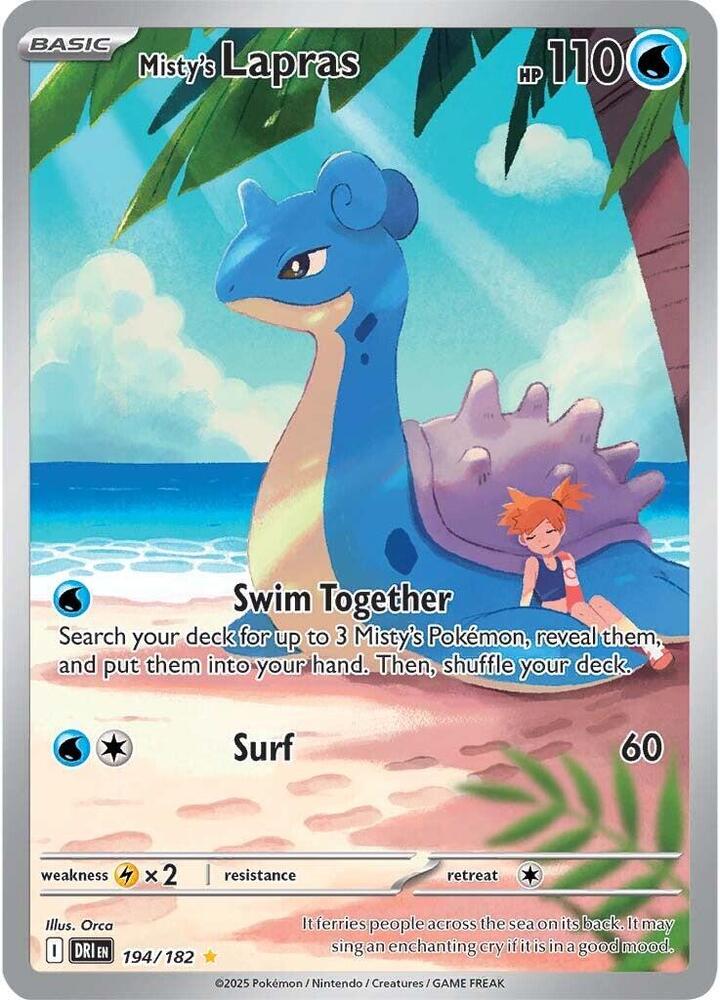 Pokemon TCG - Misty's Lapras DRI EN 194/182