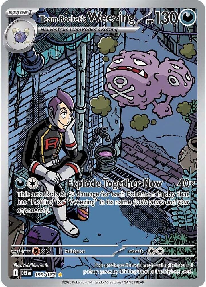 Pokemon TCG - Team Rocket's Weezing - DRI EN 199/182
