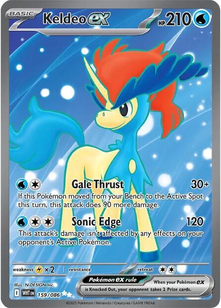 Pokemon TCG - Keldeo EX WHT EN 159/086