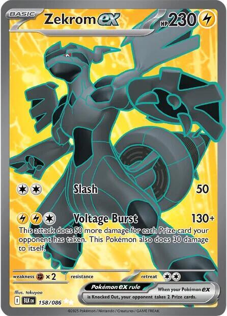 Pokemon TCG - Zekrom EX BLK EN 158/086