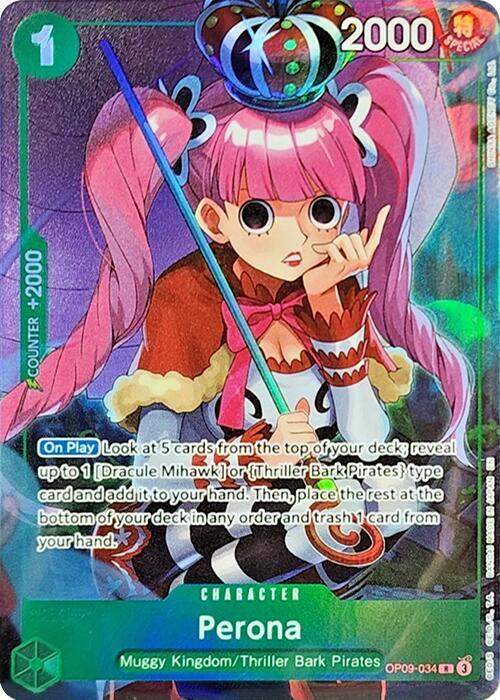 One Piece TCG - Perona OP09-034 Promo Card "SEALED"
