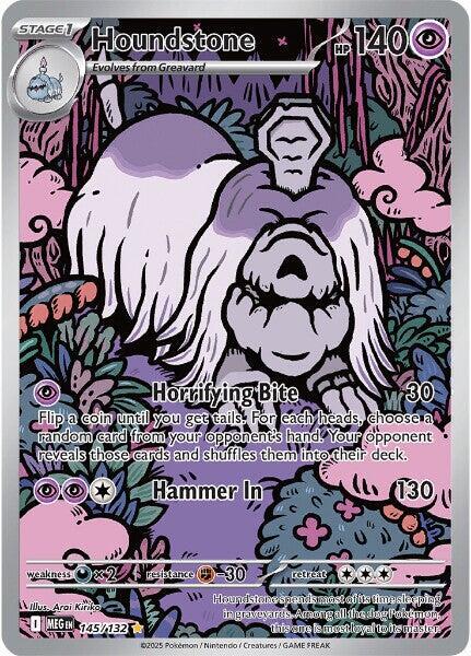 Pokemon TCG - Houndstone MEG EN 145/132 Eng.