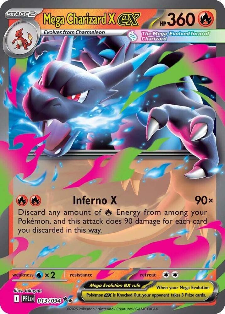 Pokemon TCG - Mega Charizard X ex - PFL 013/094 - EN