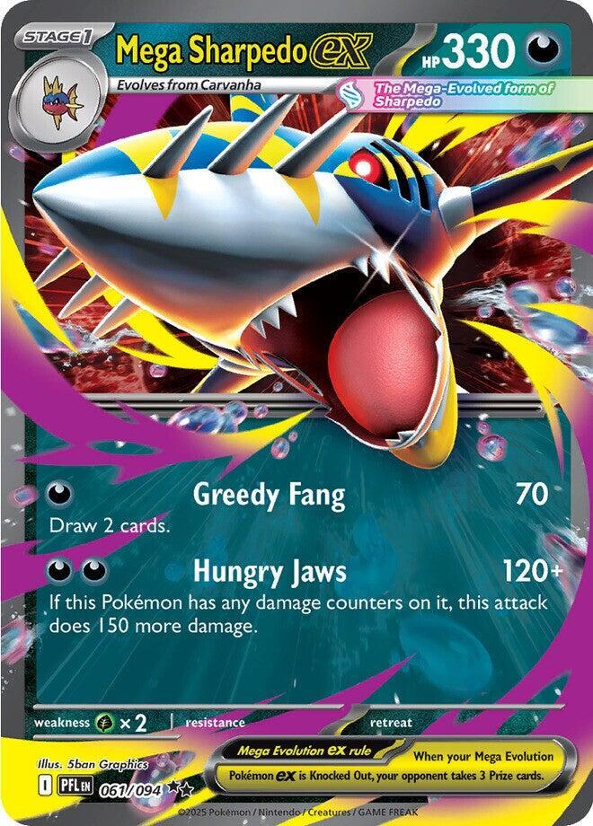Pokemon TCG - Mega Sharpedo ex - PFL 061/094 - EN