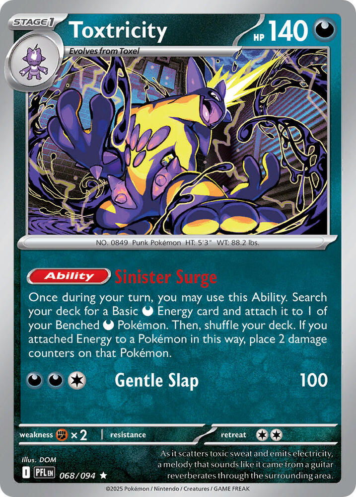 Pokemon TCG - Toxtricity - PFL 068/094 - EN