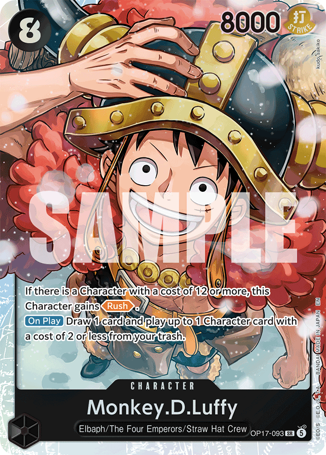 Monkey.D.Luffy - The World's Strongest Warriors (OP17-093)
