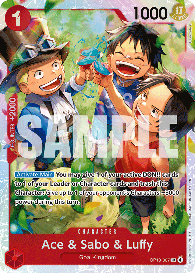 Ace & Sabo & Luffy - Carrying On His Will (OP13-007)