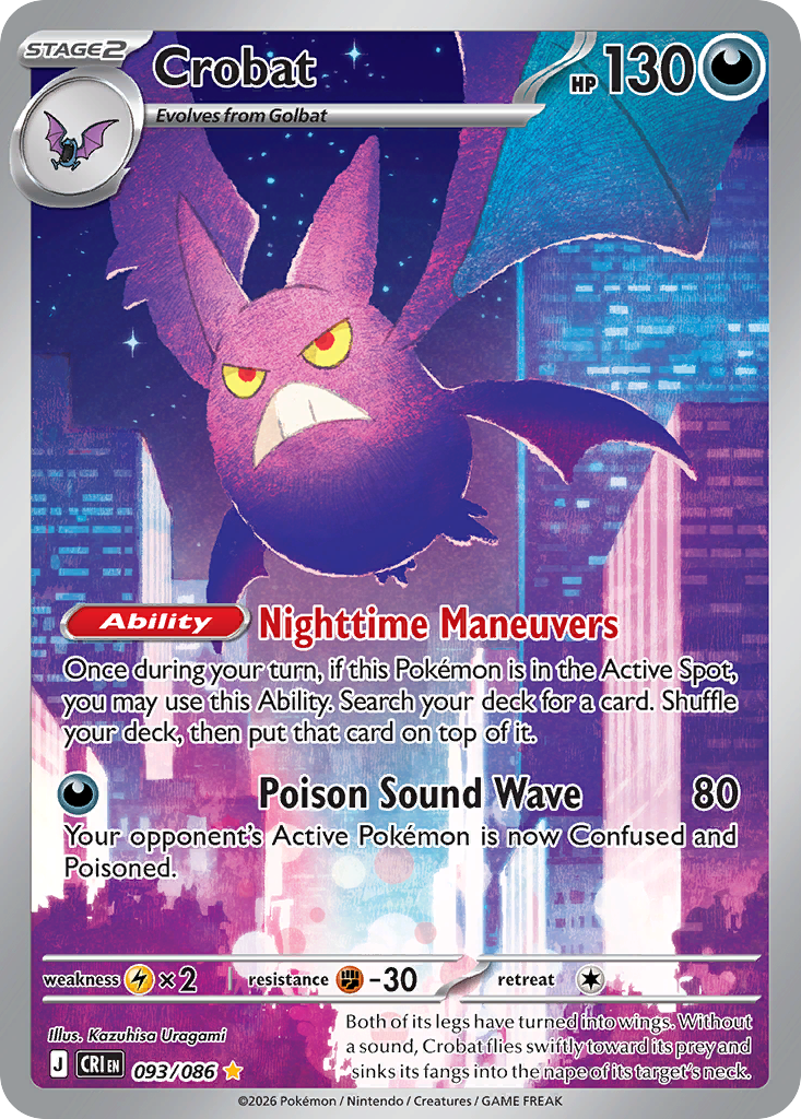 Crobat - 093/086 - ME4: Chaos Rising (CRI) - English