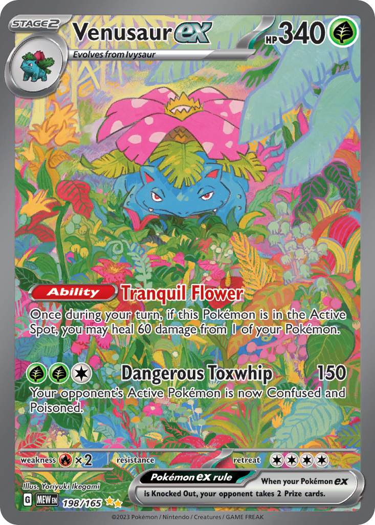 Venusaur ex - 198/165 - SV3PT5: 151 (MEW) - English