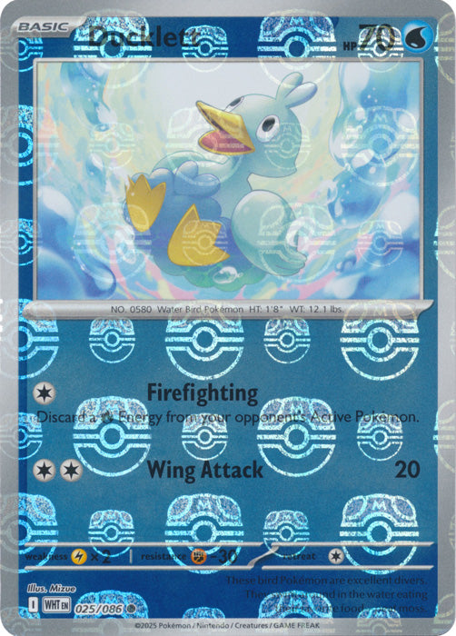 Pokemon TCG - Ducklett Master Ball - WHT EN 025/086