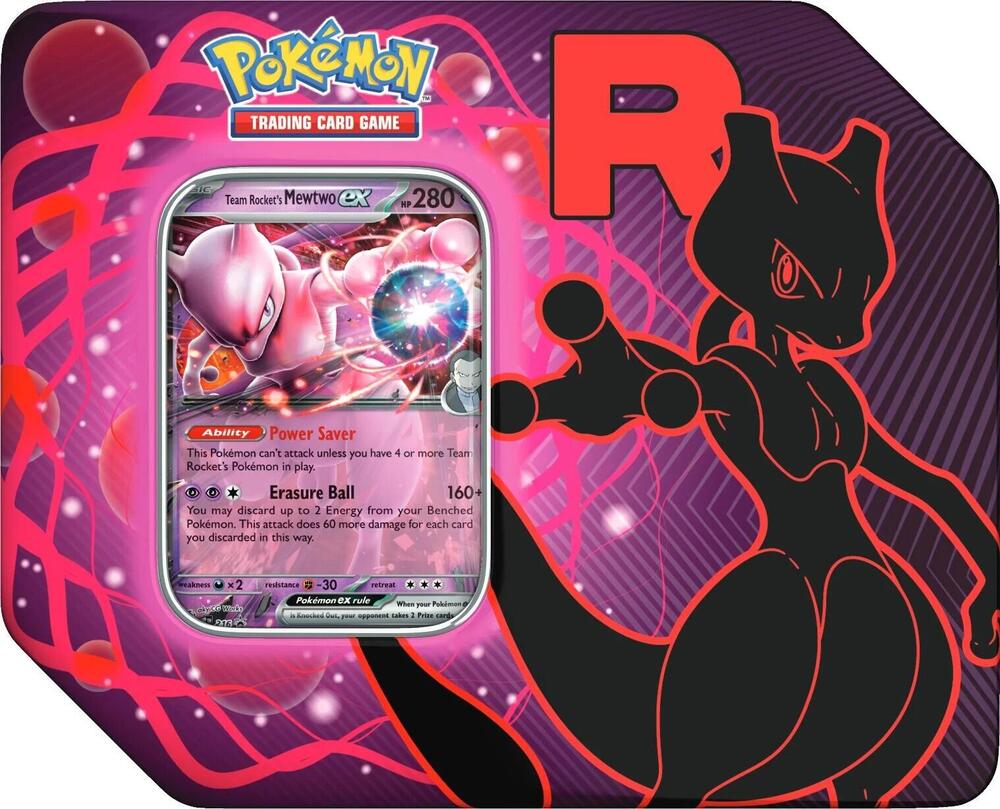 Pokemon TCG - Team Rocket Tin : Team Rocket's Mewtwo EX