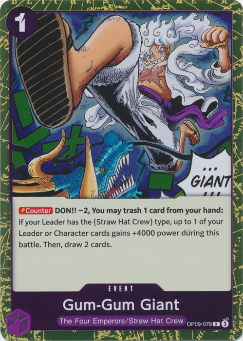 One Piece TCG - Gum-Gum Giant - OP09-078 R