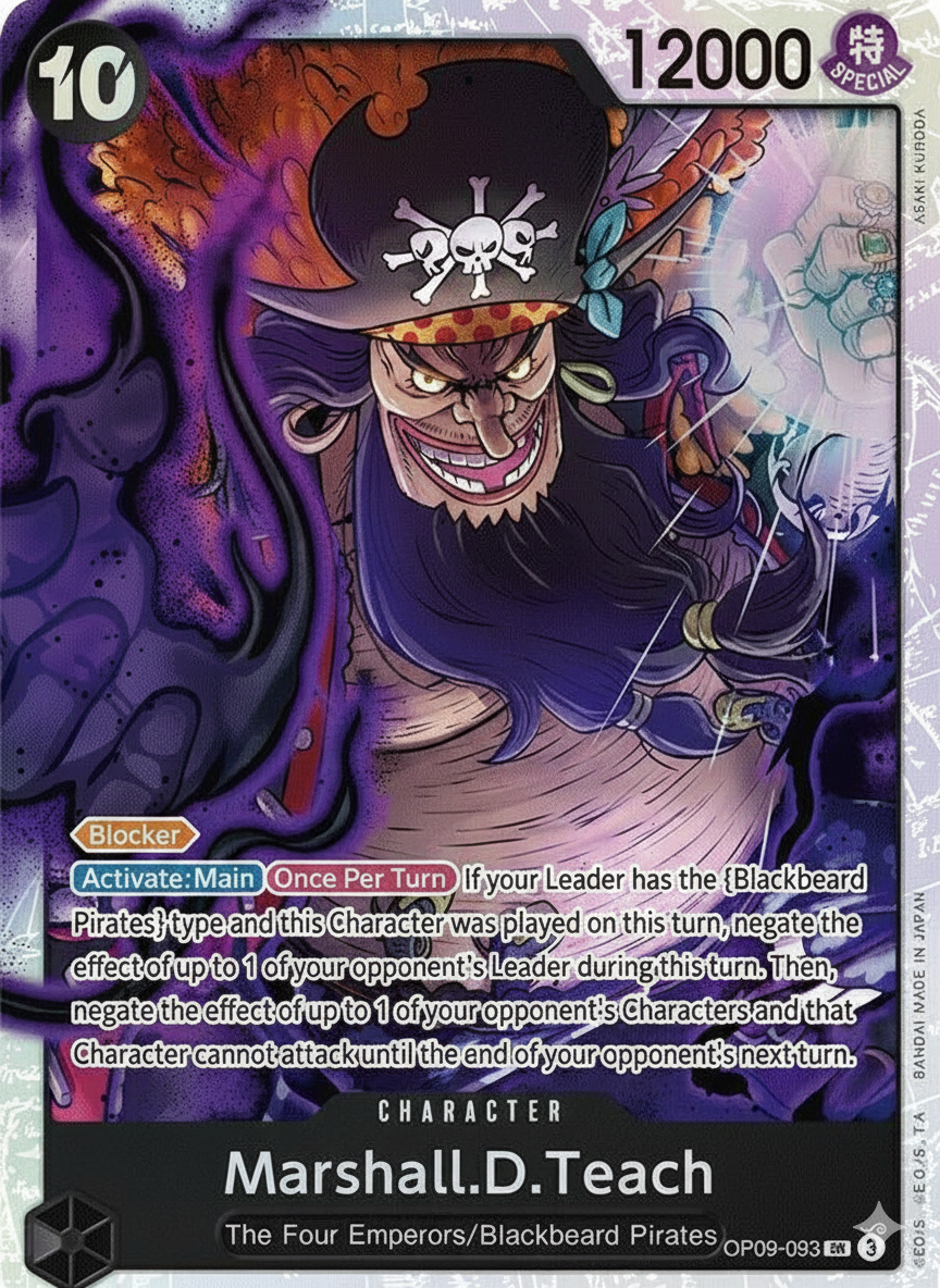 One Piece TCG - Marshall.D.Teach - OP09-093 SR