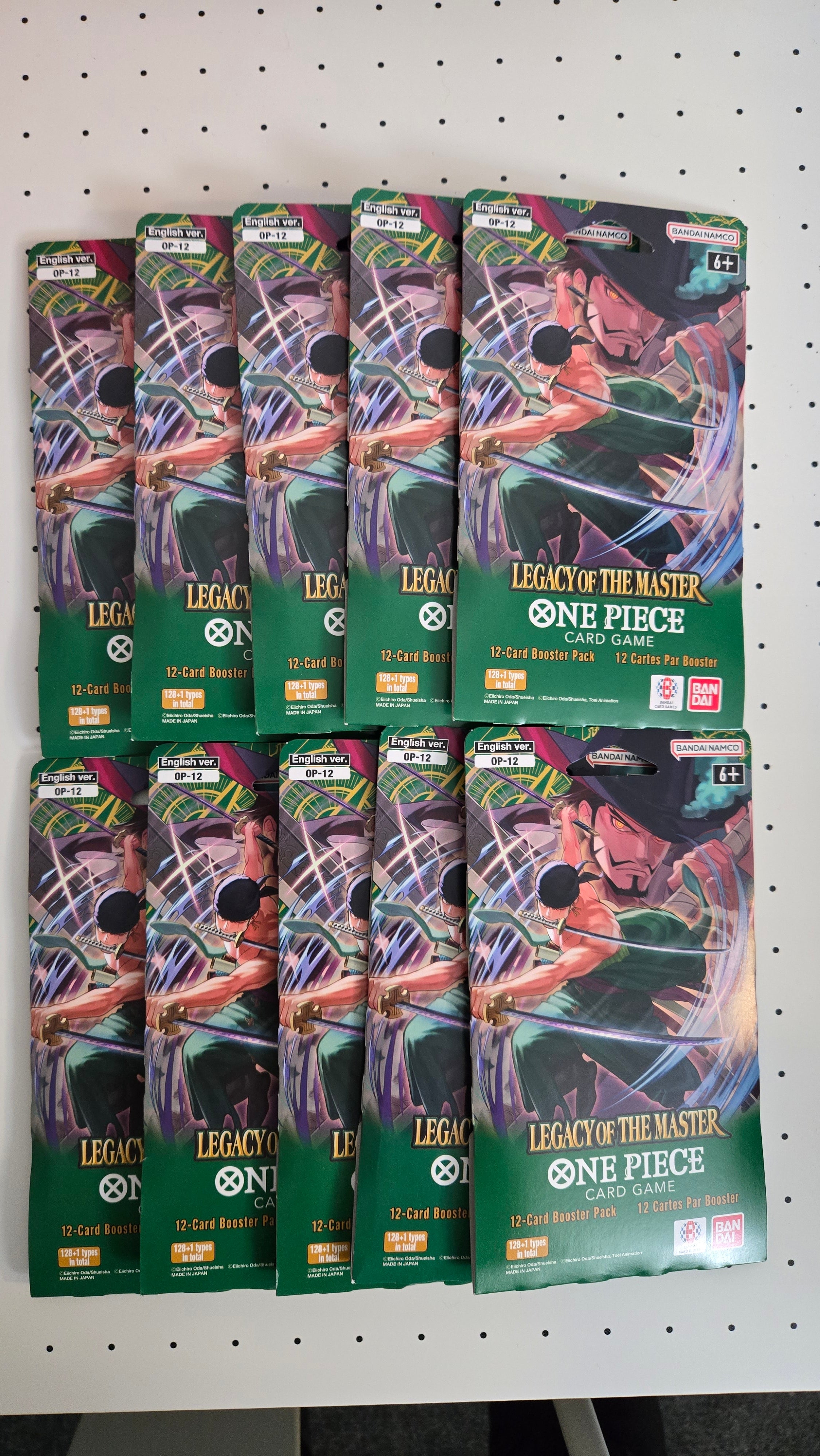 One Piece TCG - *Lot of 10* OP12 Sleeved Booster Pack