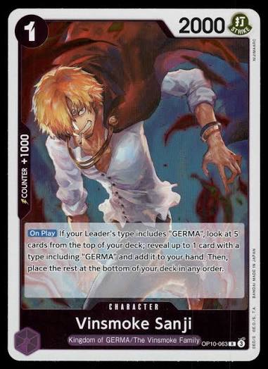 One Piece TCG - Vinsmoke Sanji - OP10-063 R
