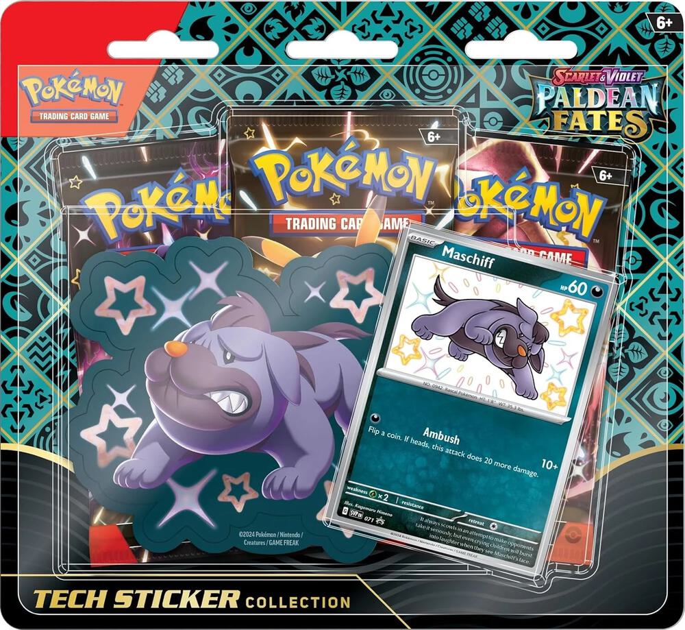 Pokemon TCG - Paldean Fates Tech Sticker Collection : Maschiff