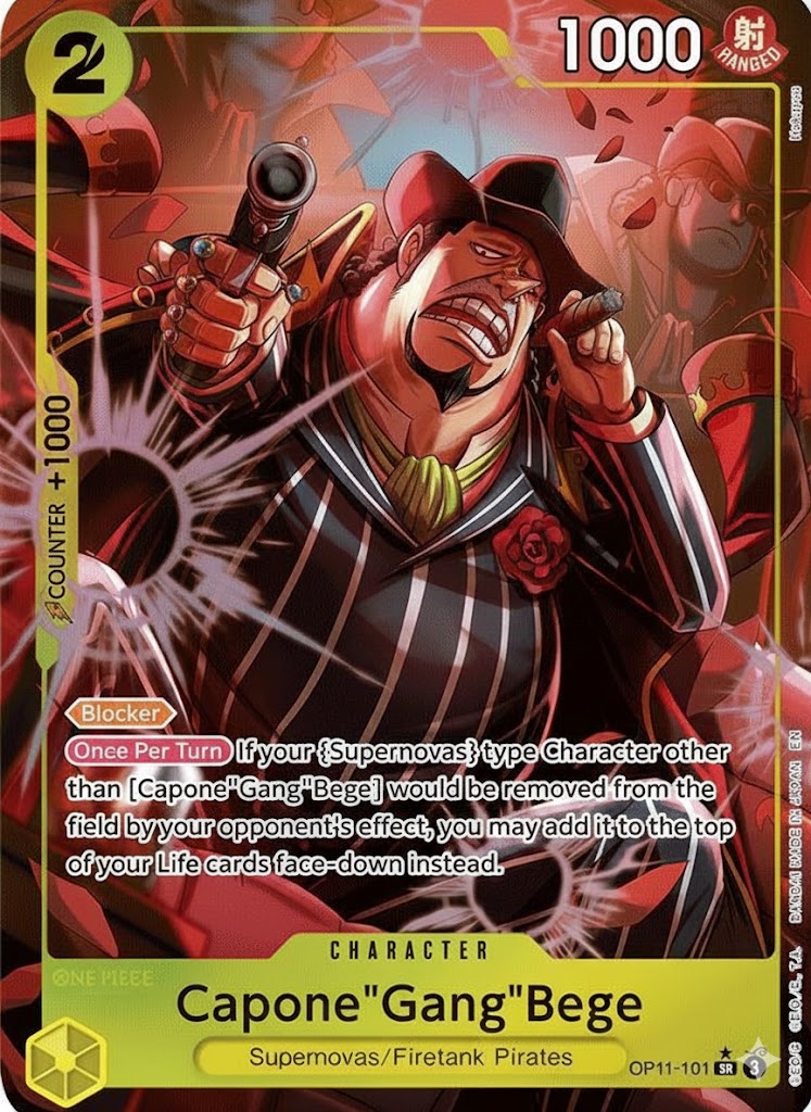 One Piece TCG - Capone"Gang"Bege Alternate Art OP11-101 SR*