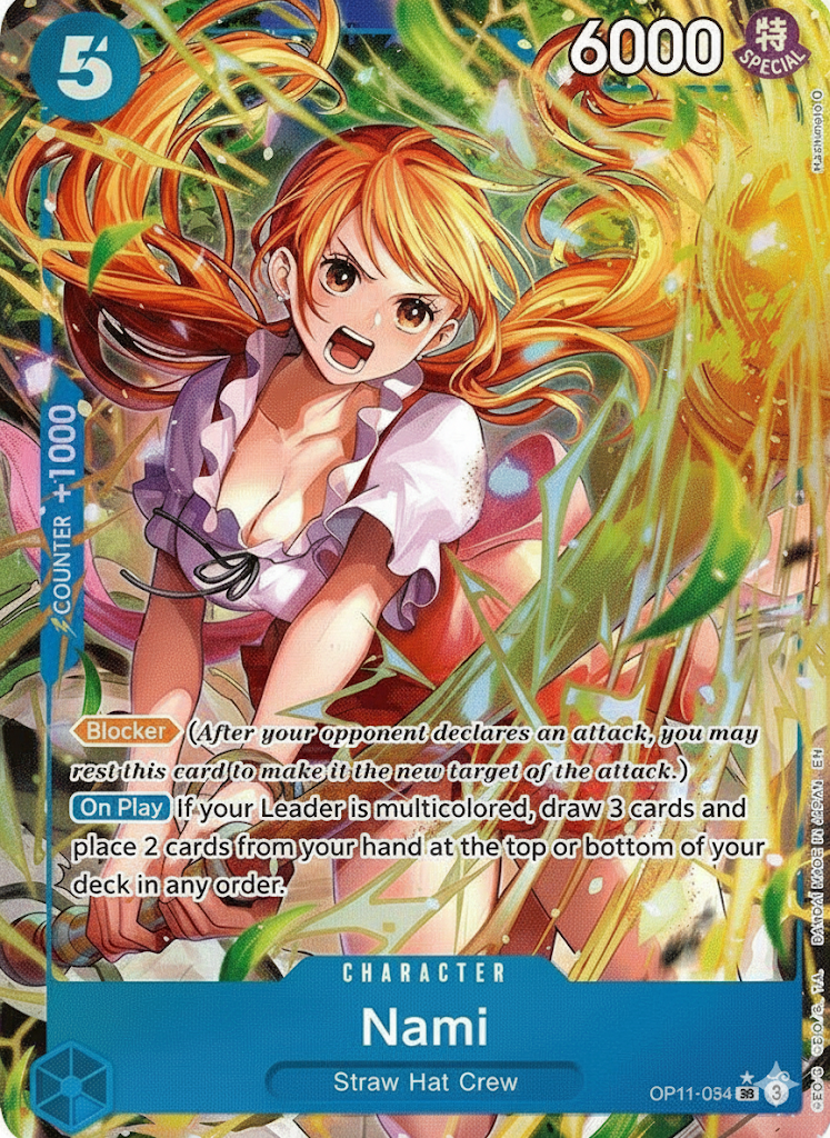 One Piece TCG - Nami Alt Art - OP11-054 SR*