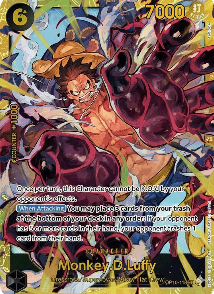 One Piece TCG - Monkey.D.Luffy OP10-118 SEC
