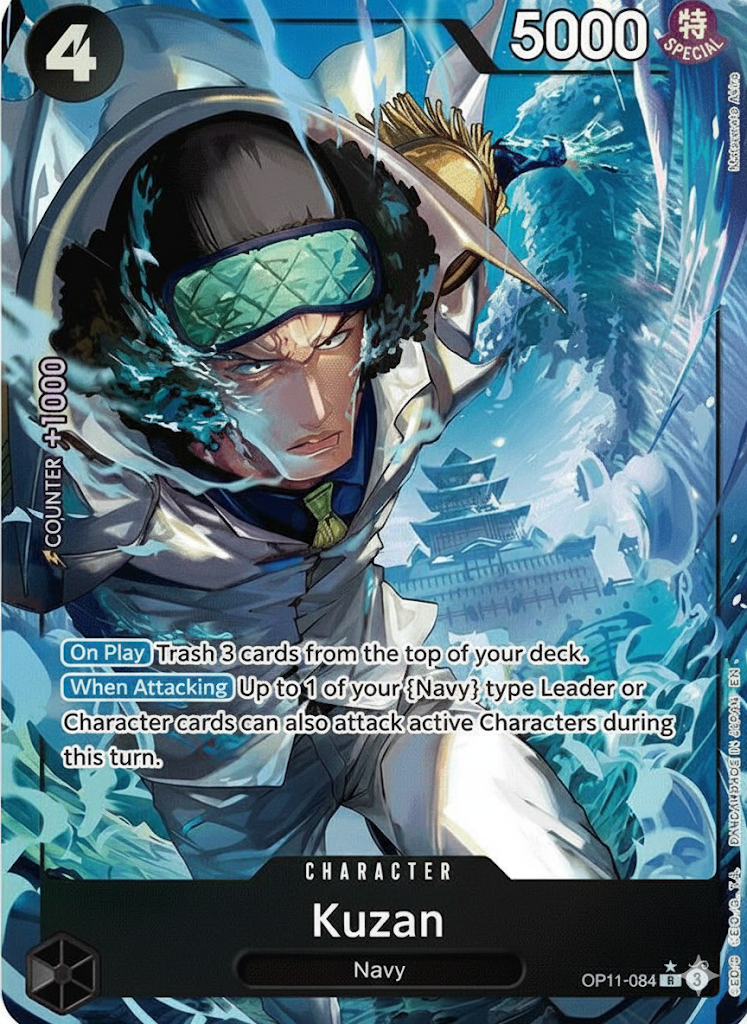One Piece TCG - Kuzan Alt Art - OP11-084 R*